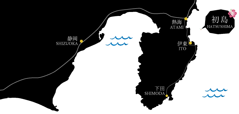 ようこそ初島へ　全体マップ