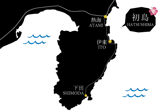 ようこそ初島へ　全体マップ