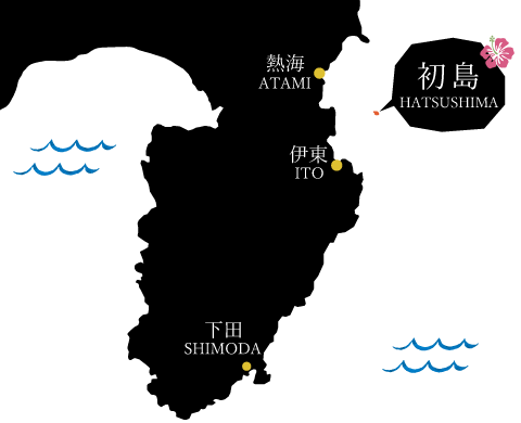 ようこそ初島へ　全体マップ